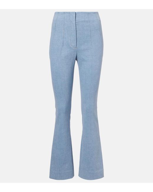 Veronica Beard Blue Hawthorne Flared Jeans