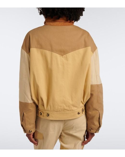Isabel Marant Natural Risla Patchwork Cotton Jacket