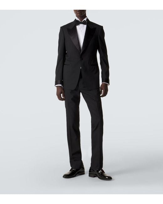 Christian Louboutin Black Chambeliss Patent Leather Derby Shoes for men