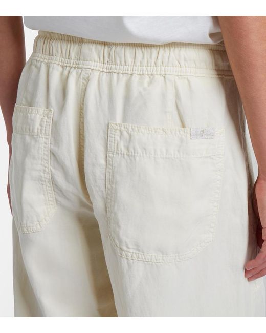 7 For All Mankind Natural Utility Wide-Leg Pants