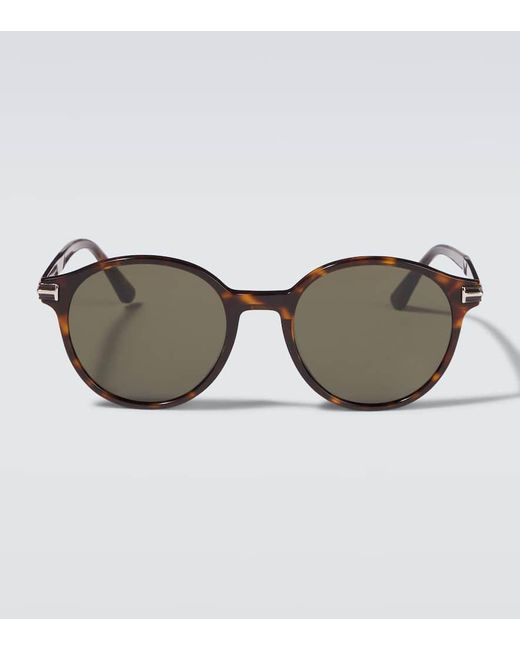 Tom Ford Brown Araki Round Sunglasses for men
