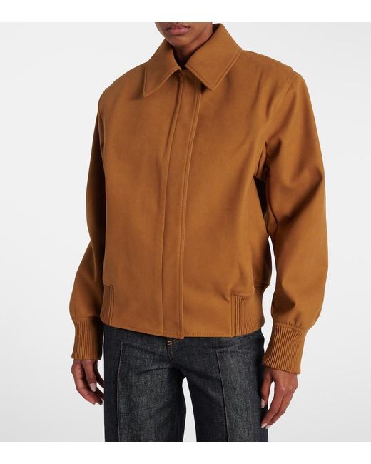 Stella McCartney Brown Cropped Blouson