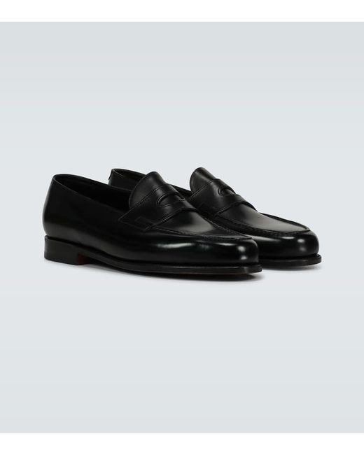 John Lobb Loafers Lopez aus Leder in Black für Herren