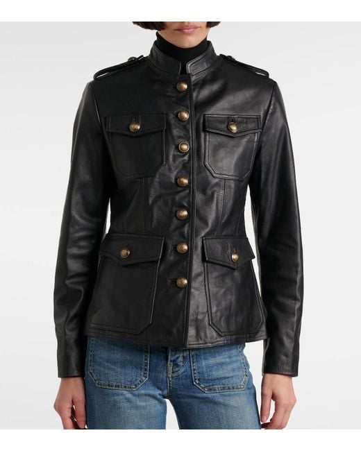 Nili Lotan Black Geraldine Leather Jacket