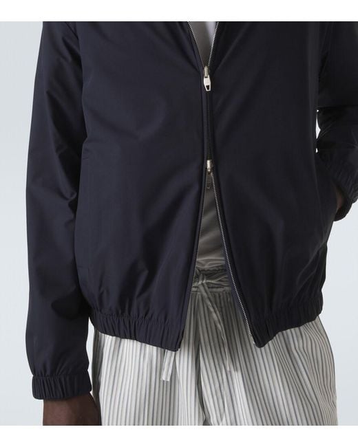Umit Benan Blue Phil Reversible Silk Jacket for men