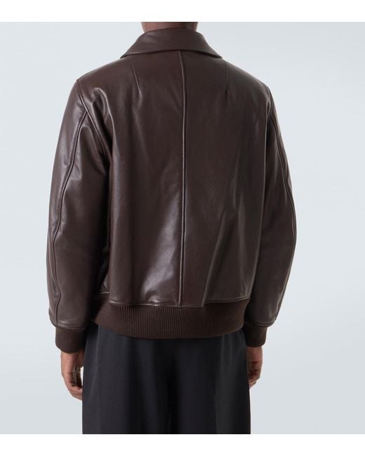Simone Rocha Lederjacke in Brown für Herren