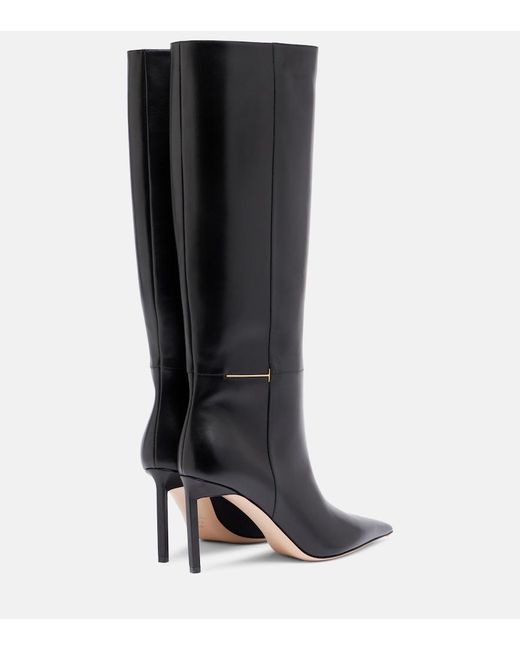 Tom Ford Black Julianne 85 Leather Knee-High Boots