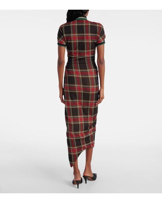 Vestido Midi Pulling De Algodon Vivienne Westwood de color Brown