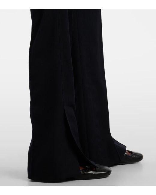 Chloé Blue Schlaghose Aus Gabardine