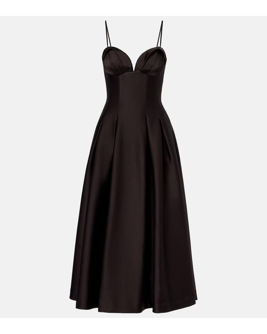 Rebecca Vallance Black Saskia Corset Dress