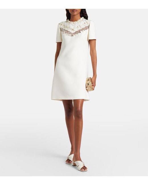 Jimmy Choo Natural Rafi Embellished Leather Mules