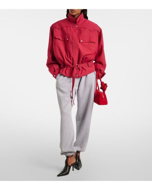 Chaqueta Con Cinturon Magda Butrym de color Red