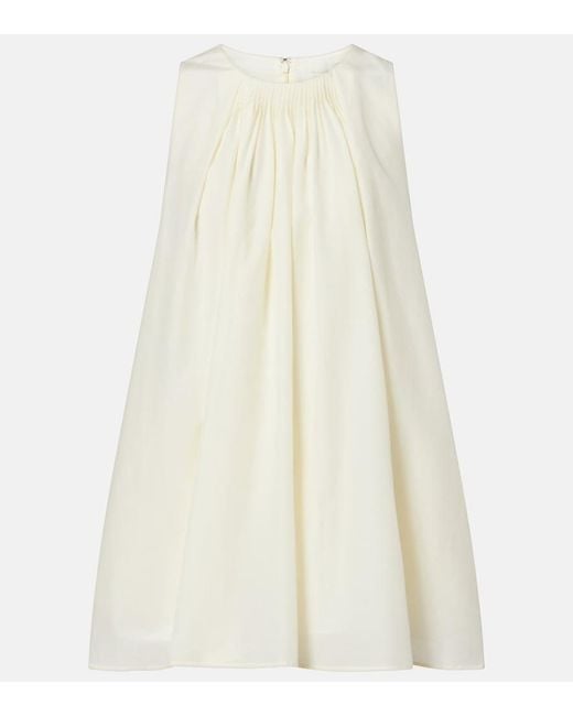 Loulou de Saison White Liao Cotton And Silk Top