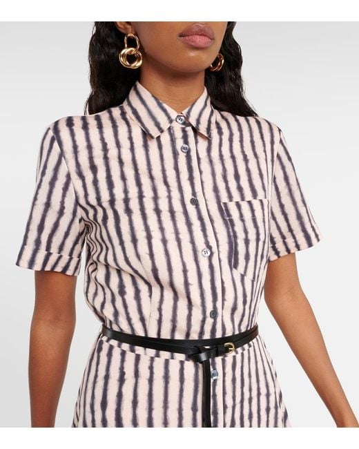 Altuzarra Natural Kiera Printed Midi Dress