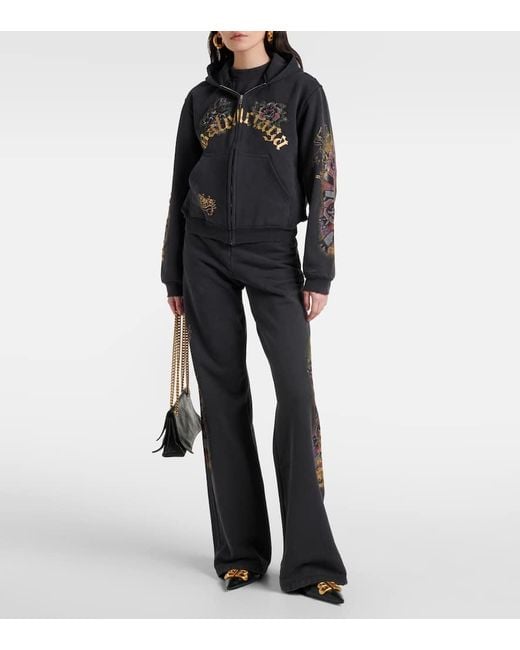 Balenciaga Blue X Under Armour Cotton Fleece Flared Sweatpants