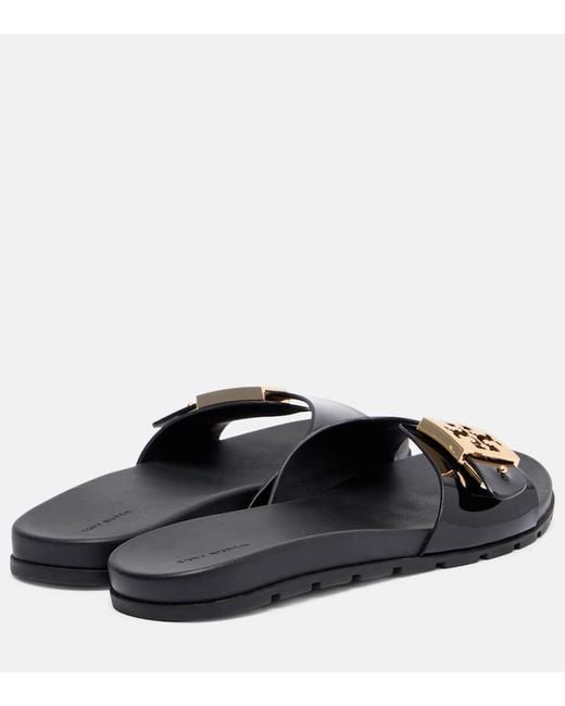 Mules Double T Tory Burch en coloris Black