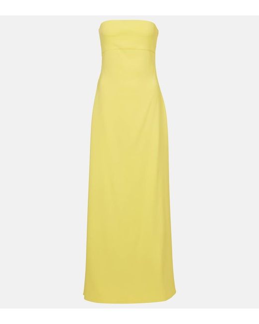 Jacquemus Yellow The Bustier Long Dress