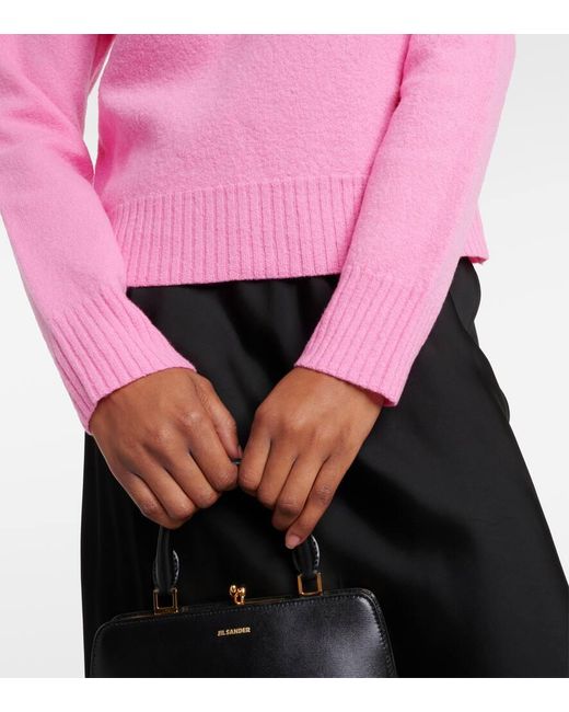 Pullover in lana di Jil Sander in Pink