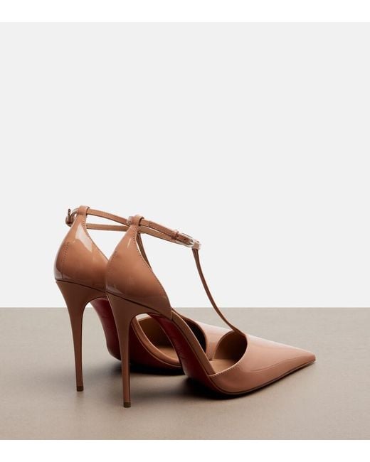 Christian Louboutin Pink Kate Patent Leather Pumps