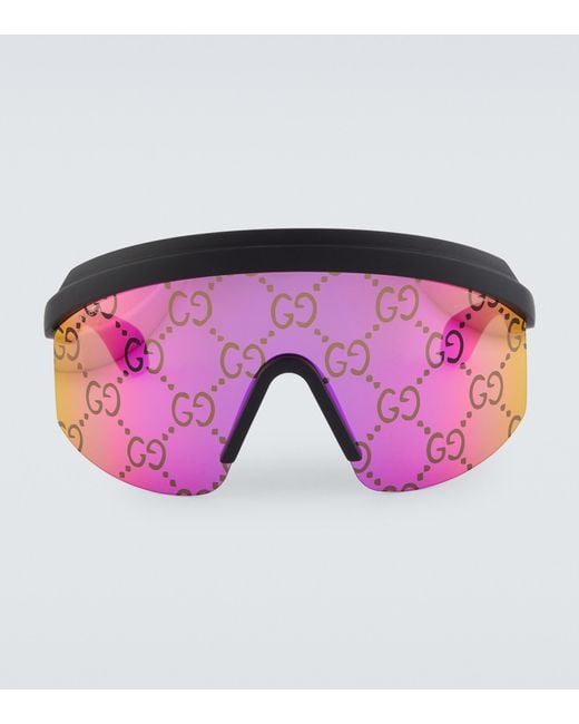 Gucci Sonnenbrille GG in Pink für Herren | Lyst DE