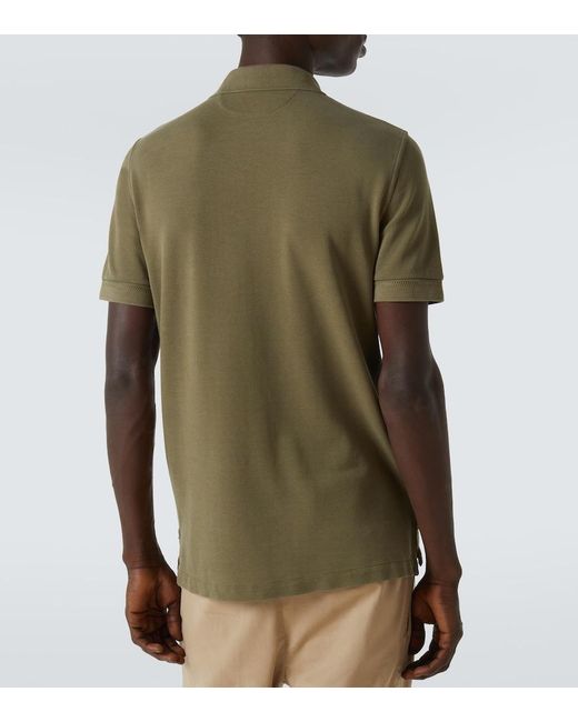 Tom Ford Green Pique Polo Shirt for men