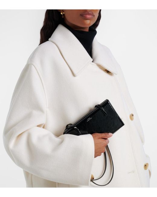 Totême Black Cocktail Leather Shoulder Bag