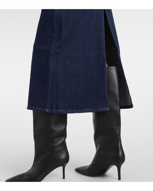 Proenza Schouler Blue Calder Denim Midi Skirt