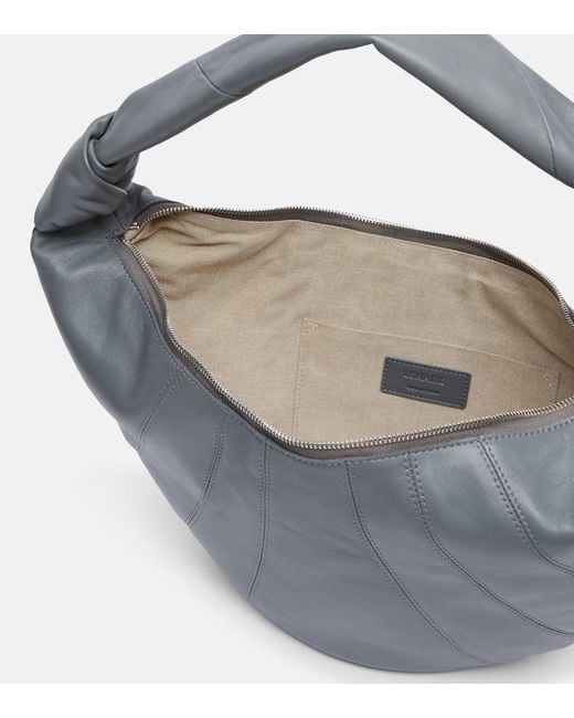 Lemaire Gray Schultertasche Force Croissant Aus Leder