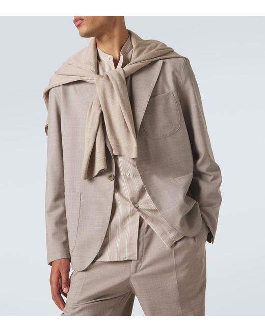 STÒFFA Natural Wool Blazer for men
