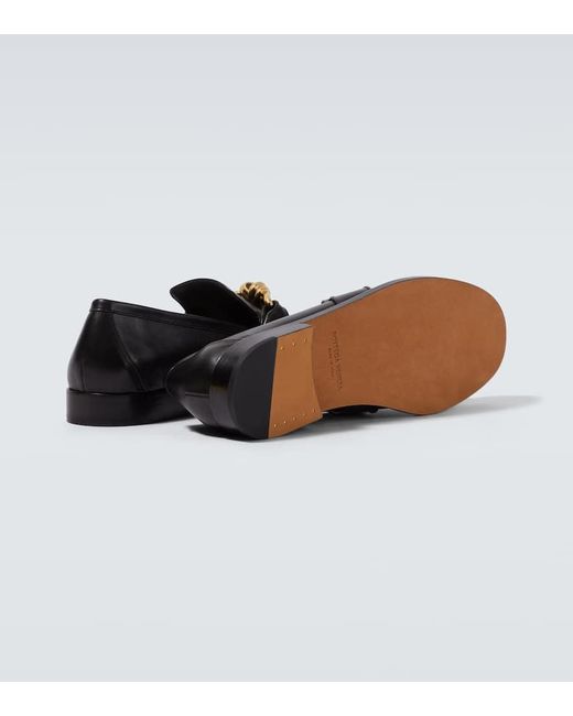 Bottega Veneta Loafers Astaire Knot Aus Leder in Black für Herren