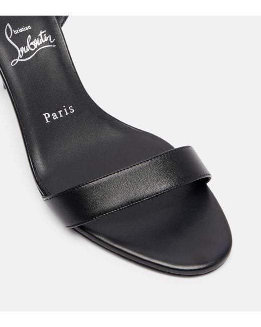Christian Louboutin Black Miss Z Sandal 80 Leather Sandals