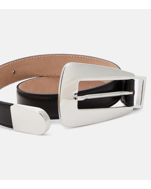 Khaite Black Lucca Leather Belt