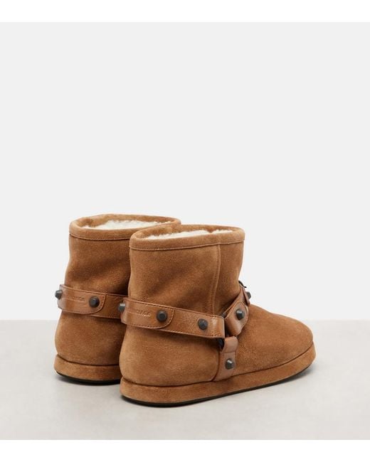 Balenciaga Brown Alaska Soft Stiefeletten