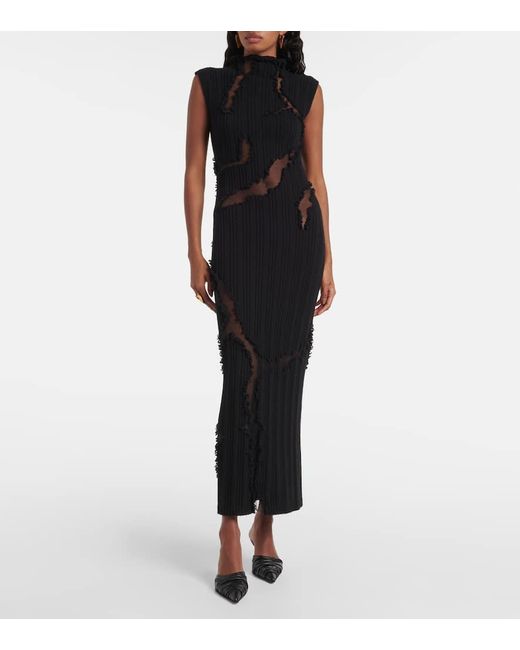 Abito Distressed di Alexander McQueen in Black