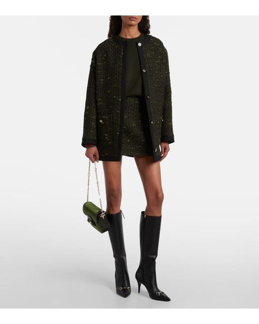 Gucci Black Wool-Blend Coat