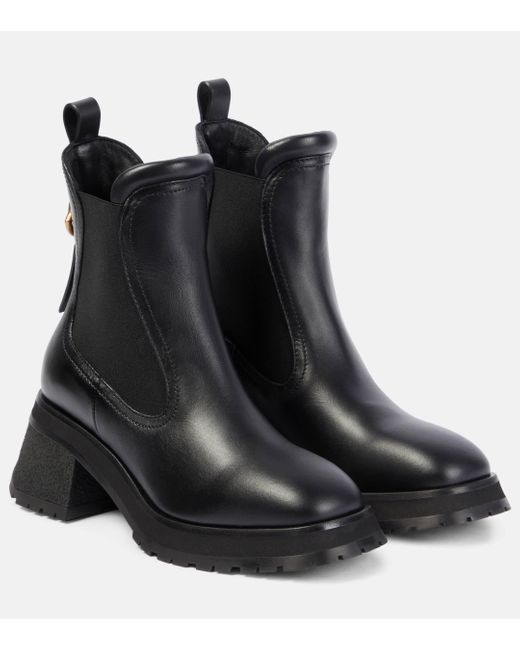 Moncler Black Chelsea Boots