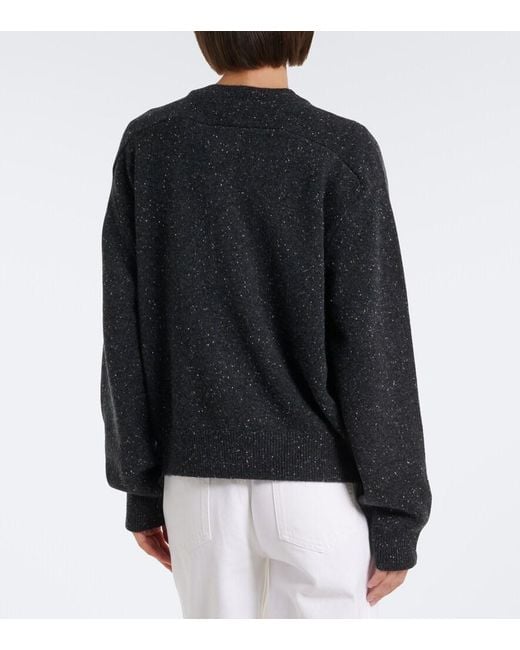 Loulou de Saison Black Malo Oversized Cashmere Sweater