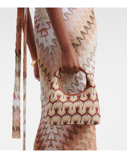 Missoni Brown Lame Shoulder Bag