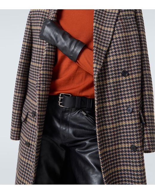 Cinturon Biker De Piel Saint Laurent de hombre de color Black