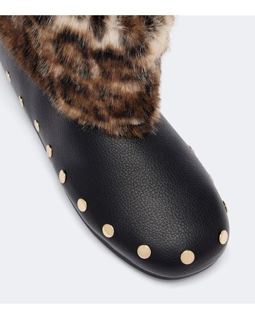 Ganni Brown Jenny Studded Ankle Boots