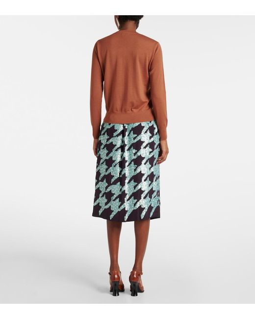 Dries Van Noten Brown Wool Sweater