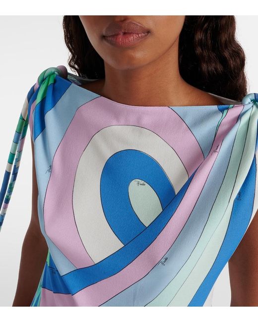 Emilio Pucci Blue Iride Top
