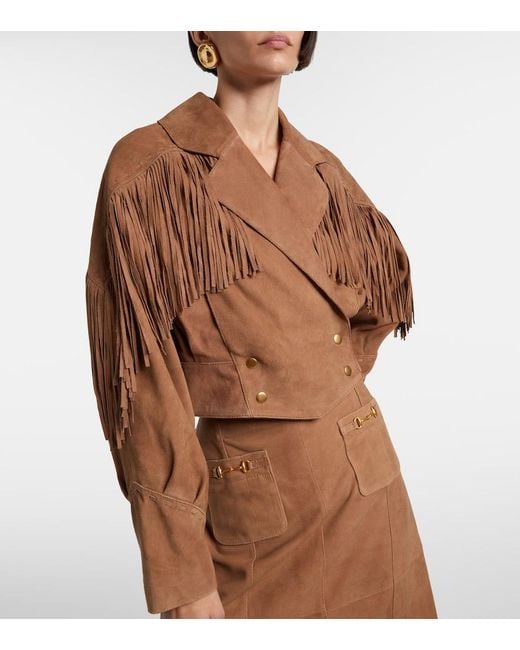Rixo Brown Darragh Suede Jacket