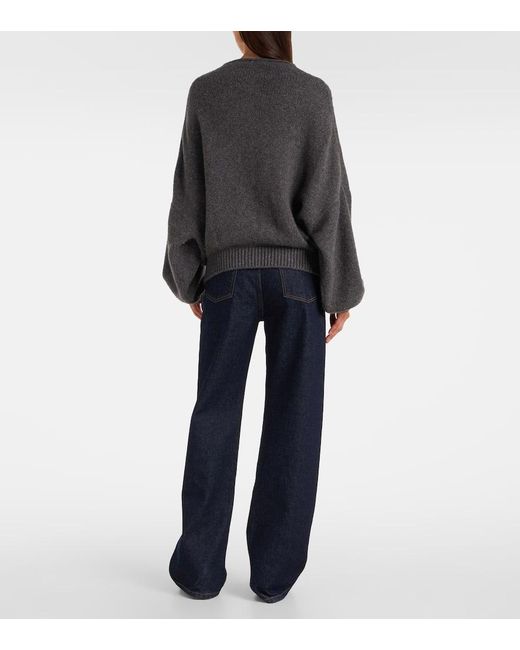 Cardigan Oversize Nelya di Khaite in Gray