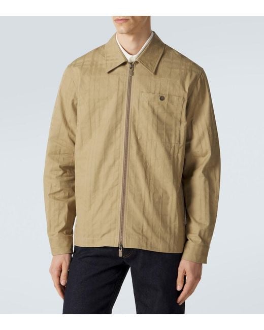 Burberry Natural Check Cotton Jacket for men