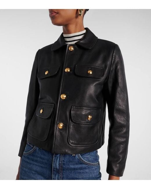 Nili Lotan Black Chamonix Leather Jacket