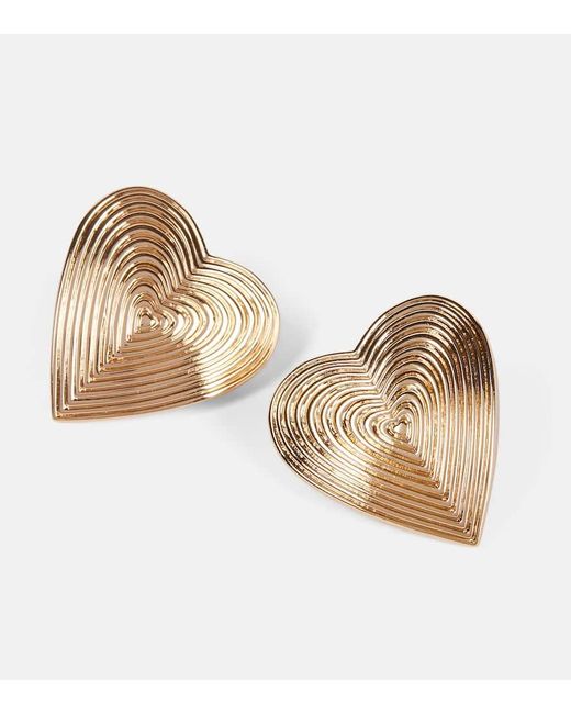 Self-Portrait Natural Heart Earrings