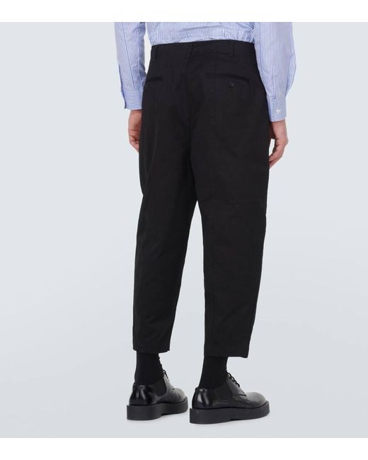 Pantaloni sportivi in jersey di cotone di Comme des Garçons in Black da Uomo