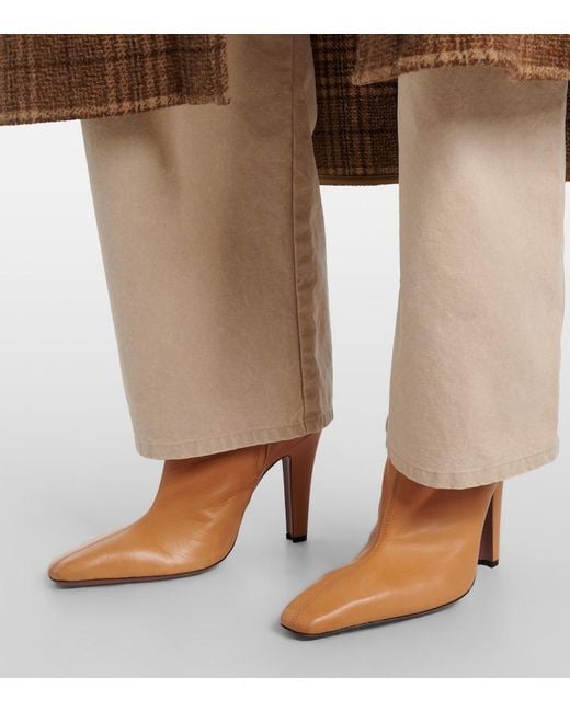 Paris Texas Brown Belle Leather Ankle Boots