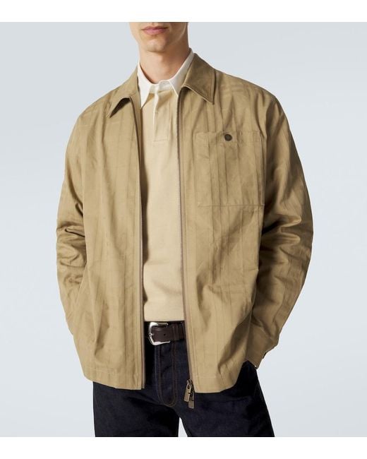 Burberry Natural Check Cotton Jacket for men